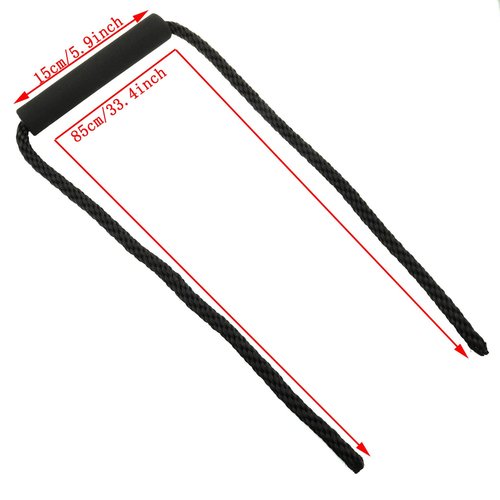 Haidong Cooler Replacement Handles Strap Marine Grade Polyester Cooler Handles Black Rope Handles with Replaceable Sponge Sleeve 2PCS