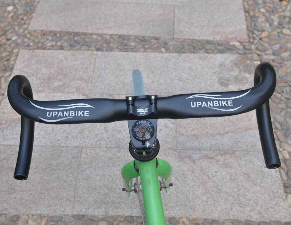 UPANBIKE Road Bike Handlebar Aero Drop Bar Aluminum Alloy 31.8mm*420mm Horns Bent Bar