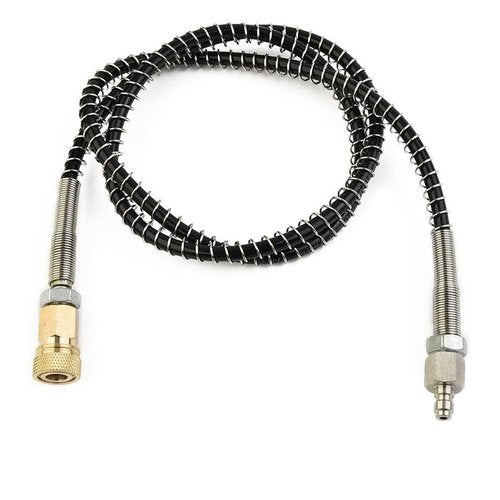 Paintball Fill Whip Hose Extension,39in Paintball Filling Adapter Hose Equipment with 8mm Male and Female Qick Connector