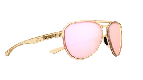 Tifosi Optics Selca Sunglasses (Crystal Brown (Pink Mirror))