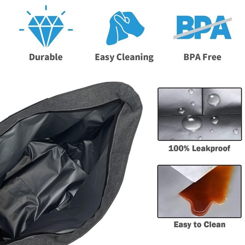 IBEIKER Insulated Cooler Bag, Large Insulated Bag, Reusable Shopping Bags, Leakproof Soft Cooler with BagsBottle Opener, Suitable for Supermarket Shopping, Travel,Beach,Family Picnic,Camping