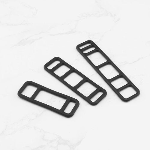 LT Easiyl 12pcs Bicycle Black Stretchable Silicone Strap Bike Fixed Silicone Strap for Bicycle Headlights Taillights Car Driving Recorders