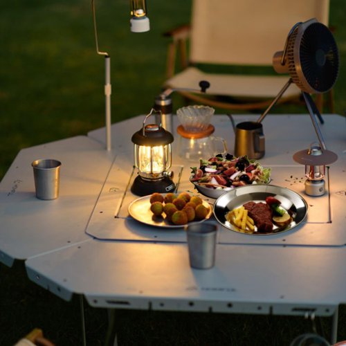 Camping Mess Kit - 1 to 2 Persons Camping Dishes Includes Cups Bowls Dishes Knives Forks Spoons, Etc, Camping Cutlery Set with Mesh Bag is Easy to Carry for Backpacking, Camping, Hiking and Picnics