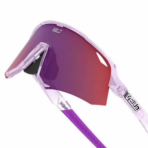 VELO Shades Cutter 2X1 – Phantom – Baseball/Softball Sunglasses – By Jax at The Bullpen Training (Purple, Large Adult)