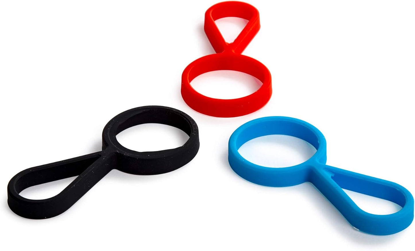 Pure Water, 1.25 x 3 inches, Red Easy and Convenient Durable Simple Silicone Bottle Holder (70551DC-RE)