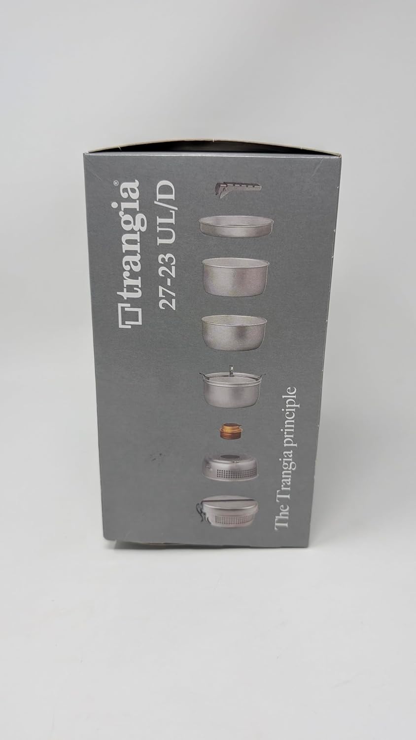 TRANGIA 27-23 Duossal 2.0 Camping Stove Kit with Stainless Steel Lined Pans