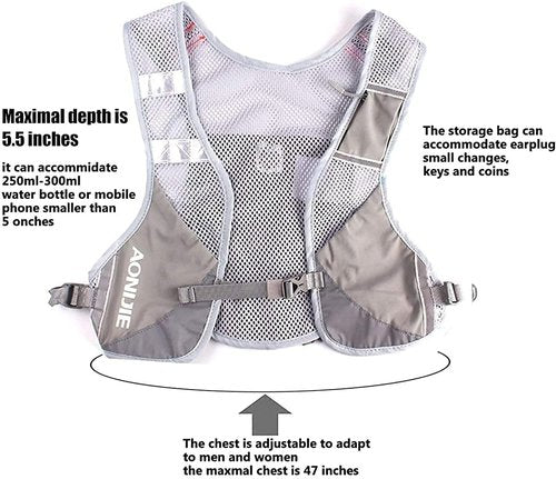 AONIJIE Marathon Running Vest Pack Water Hydration Backpack Outdoor Sport Bag Cycling Camping Climbing Rucksack