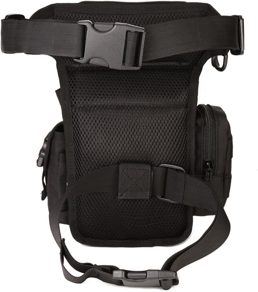 Nylon Drop Leg Bag Hiking Waist Pack for Men Women Tactical Motorcycle Bike Cycling Riding Travel Outdoor Sports Fanny Pouch