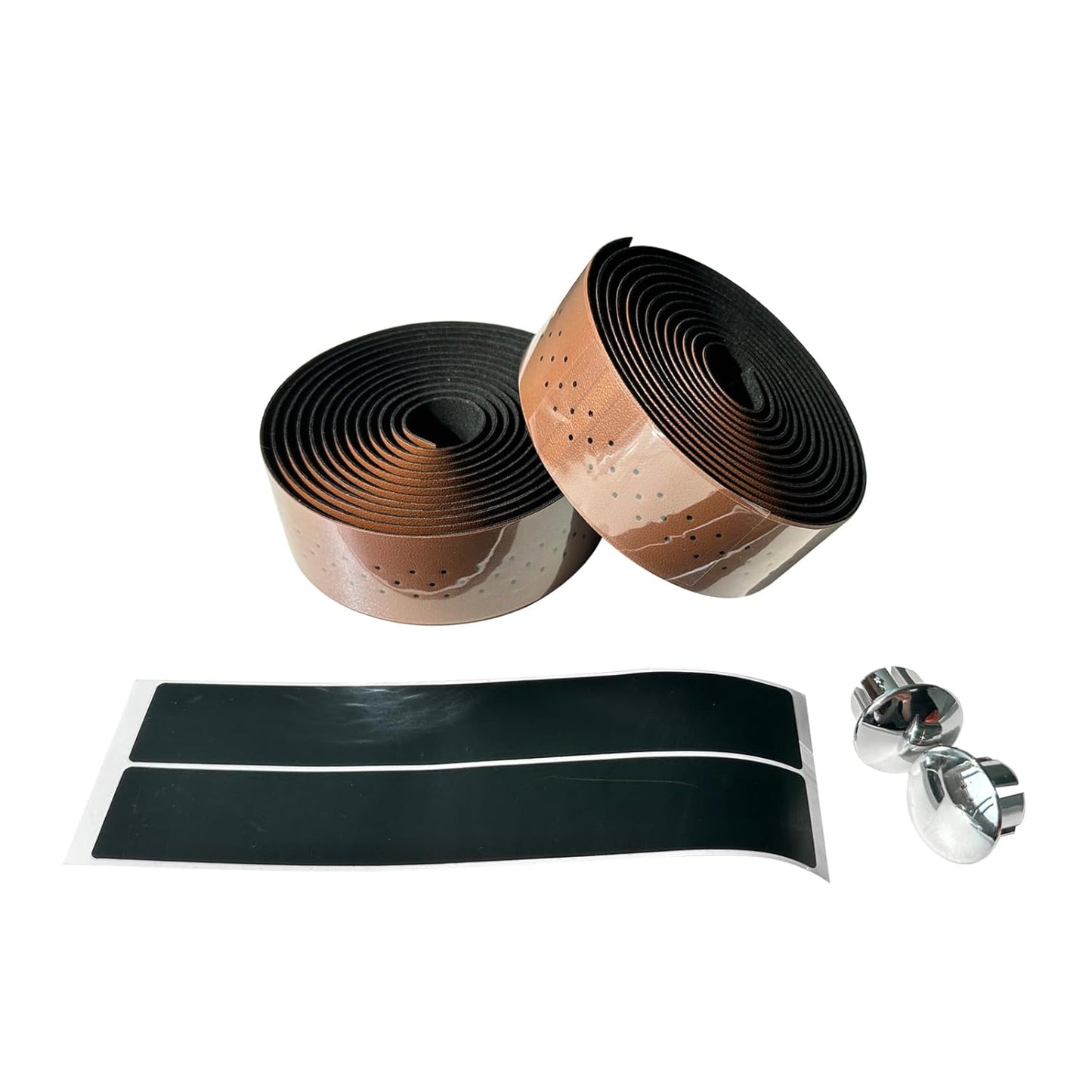 UPANBIKE Bike Handlebar Tape with Stomata Luxury Synthetic Leather Wraps for Road Bike Fixed Gear Bike (2pcs/Set)
