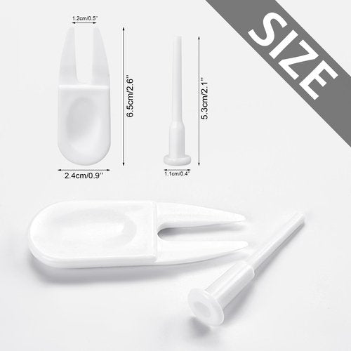 Quacc 6 PCS Yoga Ball Replacement Plugs and Plug Puller Kit, Pilates Ball Air Stopper Large Yoga Ball Air Plug Valve Nozzles Pin Exercise Ball Plug Removal Devices