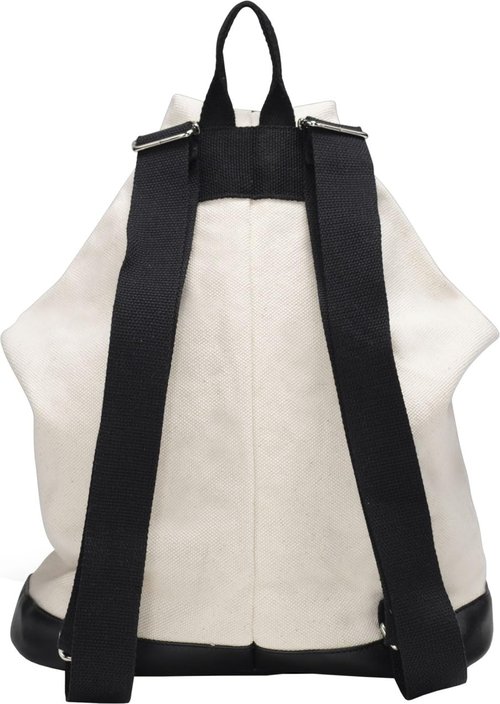 Volcom Zippered Backpack Rucksack, Black/White