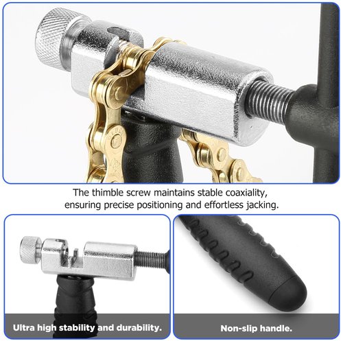 A AKRAF Professional Bike Chain Tool, Bicycle Chain Breaker - Easy Chain Cutter Removal for Rusty Chains, Compatible with 7 8 9 10 11 12 Speed Links for Road Mountain Bicycle