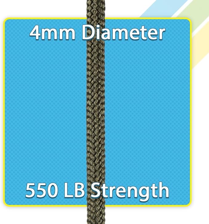 West Coast Paracord 550lb Paracord Spools – 7 Strand Type III Tactical Parachute Cord for Hiking, Camping, and Fishing – Yellow (1,000 ft)