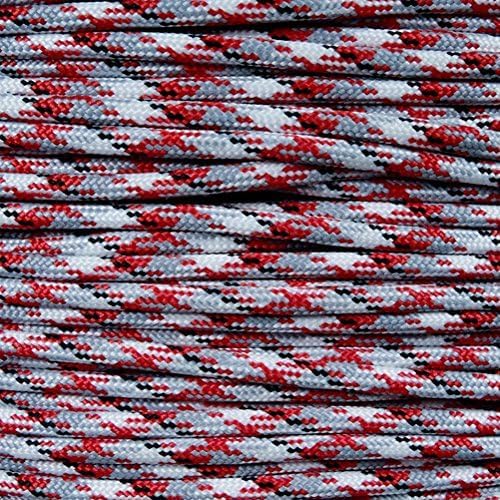 PARACORD PLANET | 275 LB Paracord Breaking Strength Tactical 5-Strand 3/32” (2.38) Thickness Parachute Cord Rope | 100 FT Hanks - Black