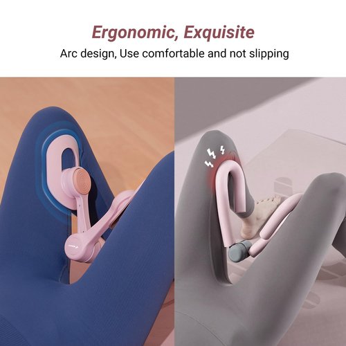 MERACH Thigh Trainer, Pelvic Floor Muscle Trainer, Inner Thigh Exercise Workout Equipment for Home Gym, Pelvic Floor Strengthening Women (Pink)