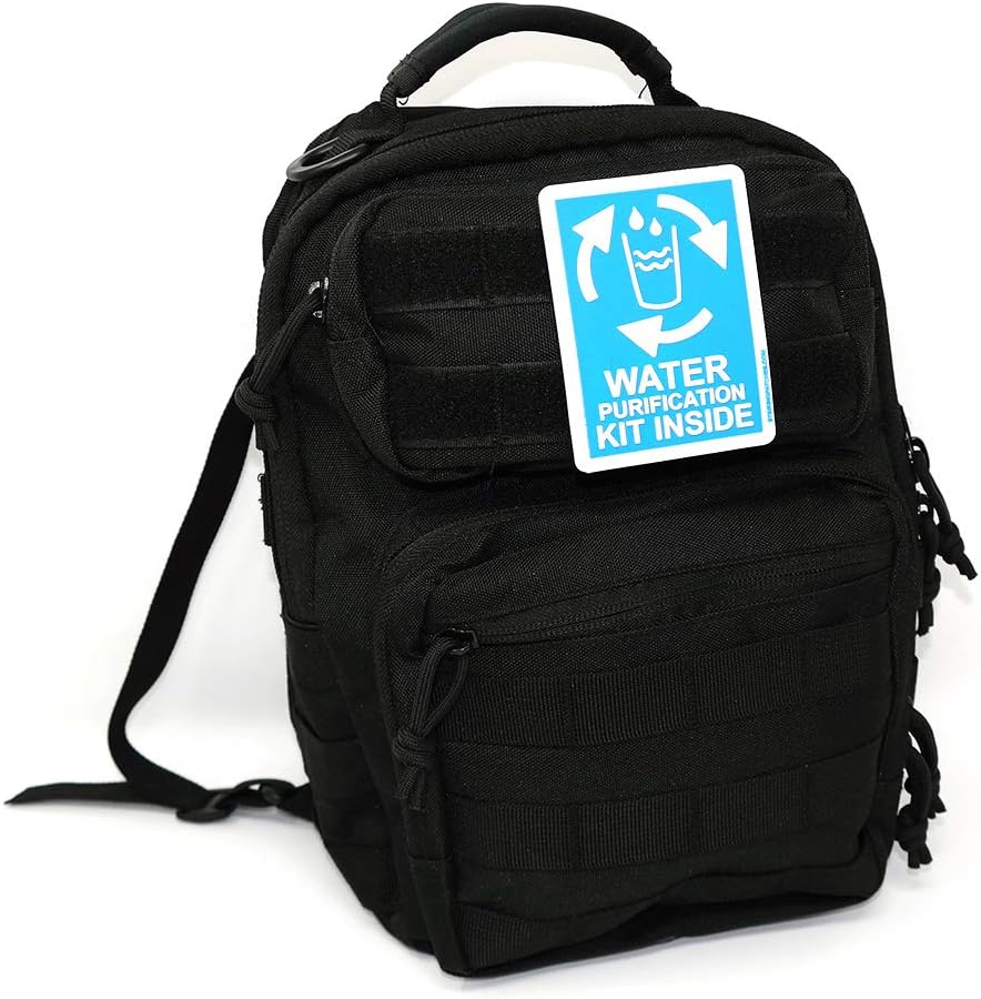 Water Purification Kit Inside PVC Tactical Patch | Perfect for Your Survival Kit!