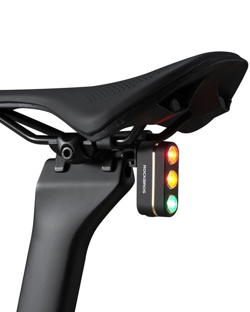 ROCKBROS Rechargeable Bike Tail Light, Brake Sensing Rear Bike Light, Ultra Bright Led Bicycle Tail Lights for Night Ride, Ipx6 Waterproof Safety Flashlight, Cycling Safety Accessories