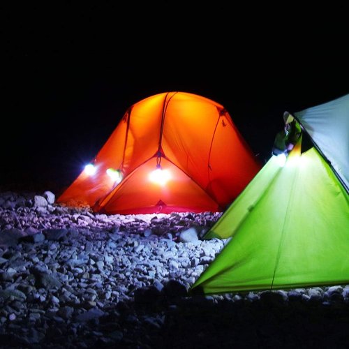 EverBrite 3-Pack Camping Lights - 3 Lighting Modes, Portable LED Bulbs Ideal for Kids’ Adventure Activities, Backpacking, Camping, Picnic, Emergency and More, 3 x AAA Batteries Included