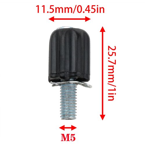 zutisay Bike Transmission Fine Adjustment Screws Index Adjusting Barrel M5 Downtube Barrel Adjuster for Bicycle Transmission Front and Rear Paddle Adjustment Brake Adjustment, etc. (M5) 8PCS