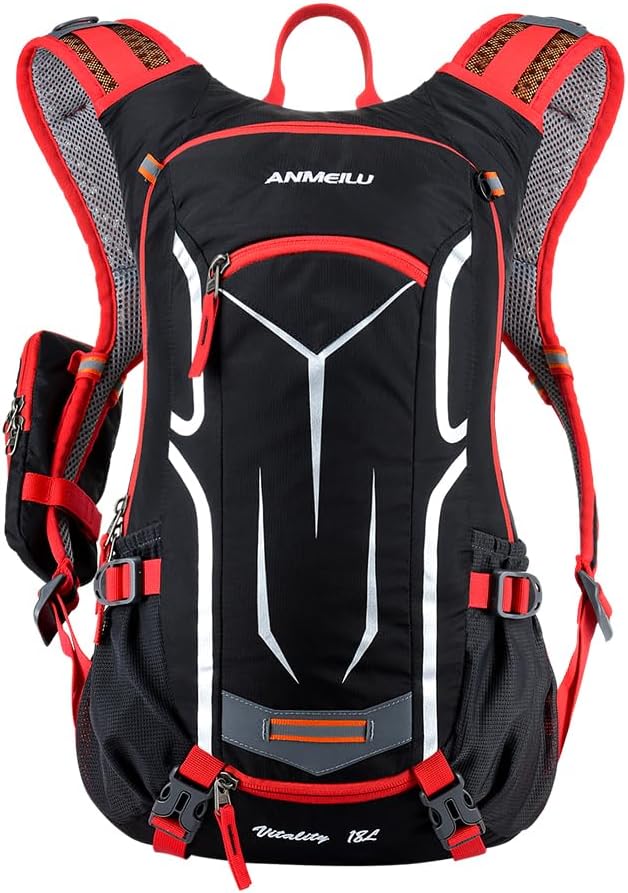 Outdoor Cycling Backpack, 18L, Black
