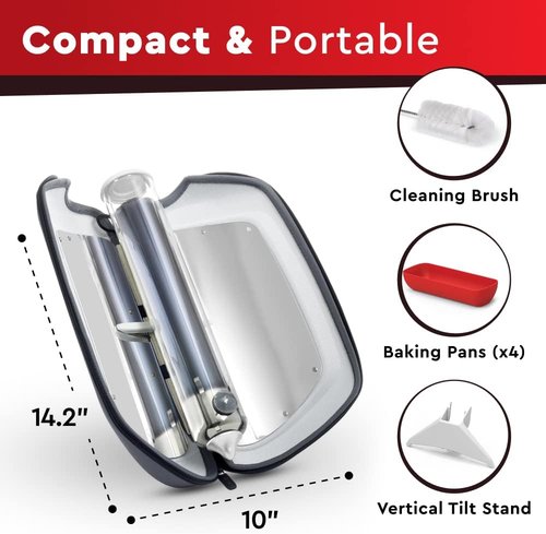 GOSUN Go Portable Camping Stove for 0.9 L Food | Effortless Outdoor Cooking with Fusion Solar Oven | Patented Solar Cooking Technology | Solar Oven Ideal for Hiking & Camping | Silver
