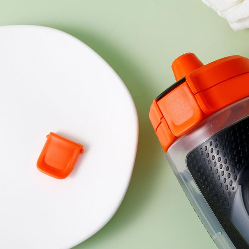 PEUTIER 2pcs Water Bottle Lid Clips, Replacement Lid Clip Bottle Cap Fastener Fit for Gatorade GX Sports Water Bottle Accessories (Orange)