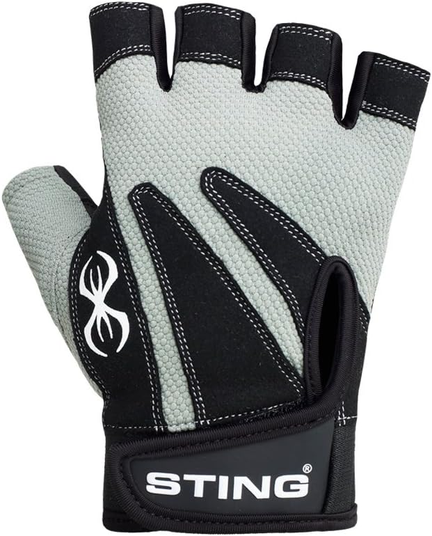 STING M1 Magnum Weight Lifting Gloves - Black | Weight Training Gloves for Bodybuilding, Powerlifting, & Crossfit | Neo Gel Rubber Padded Inserts for Grip | Secure Fit Suitable for Men & Women