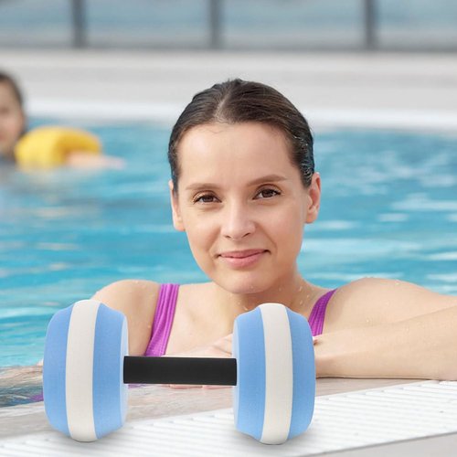 Sosoport Water Weight Dumbbell Set Water Floating Dumbbell Exercise Weight for Pool Exercise 10.2X5.5X5.5in