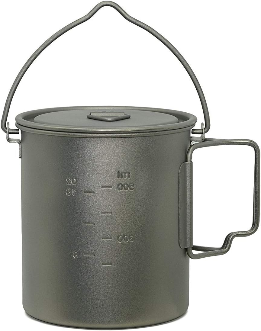 Valtcan 750ml Titanium Pot Backpacking Mug 25.4 oz