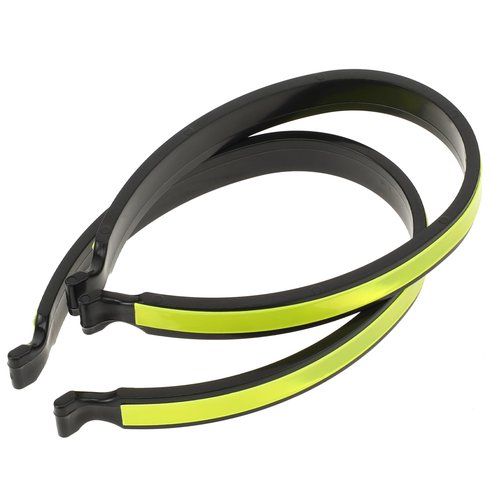 Psyqtsuary 2 Pcs Cycling Trouser Clips, Ankle Cuffs, Cycling Ankle Safety Band Reflective Bicycles Clip Pant Leg Cuff Clip Cyclings Trouser Wrap Clips (Fluorescent Green)