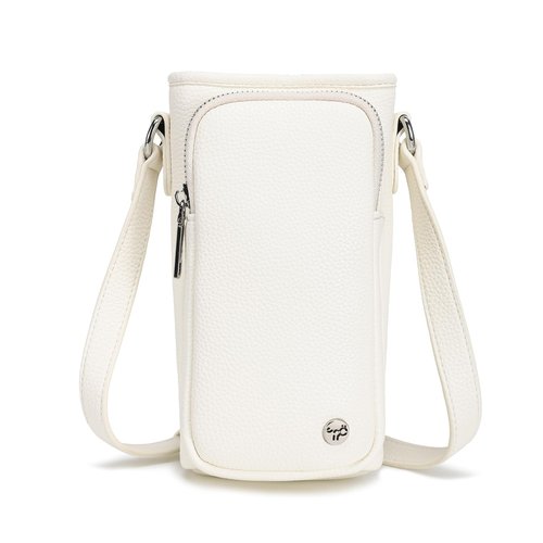 INICAT Leather Water Bottle Holder with Strap Water Bottle Carrier Bag for 32oz Tumbler Insulated(White)