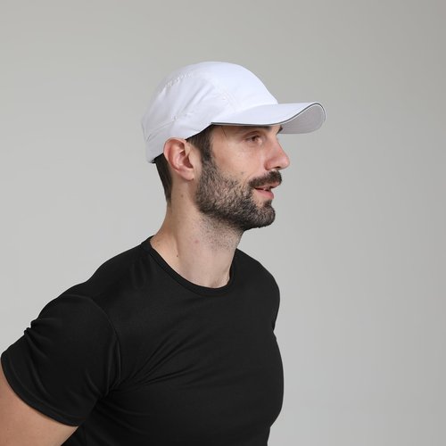 KDVOG Men's Breathable Run Hat Oversize XXL Quick Dry Sport Cap Reflective Safety Snapback Hat Adjustable Lightweight Baseball Hat Navy Blue