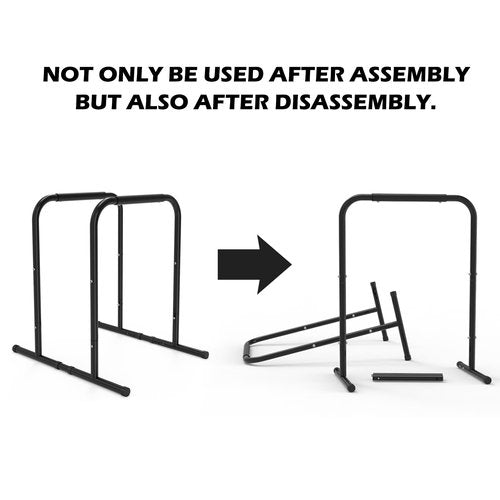 leikefitness Pull Up Dip Station Strength Training Dip Stands Station Tricep Dips Push-Ups For Home Gym