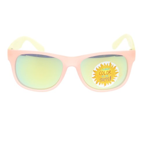 Photochromic Color Changing Frame Matte Sport Horn Rim Sunglasses ([2-Pack] Blue & Peach)