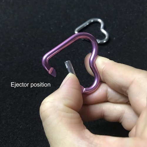 10Pcs Pink Heart-Shaped Carabiner Hooks Strong Load-Bearing Quick Link Key Holders Aluminum Material Creative Shape High Durability Camping Buckles, Accessory and Keychain Carabiners