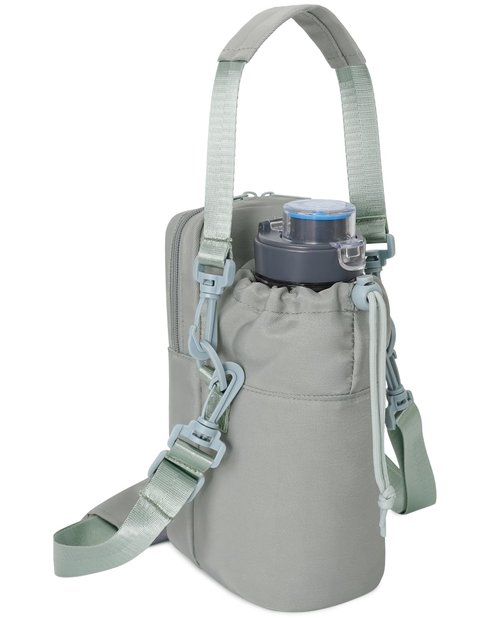 Wandering Nature Water Bottle Holder with Strap 32oz Insulated Water Bottle Carrier Bag Crossbody with Large Storage Pocket for Walking Hiking,Water-Resistant Fabric,Patent Pending