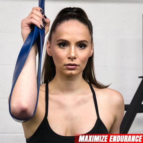 Fit Active Sports Resistance Workout Exercise Bands for Home, Gym, Stretching, Strength Training, Weightlifting, Pull Up Assist - Indoor and Outdoor Use