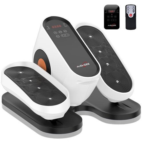 HJDFGSS Under Desk Elliptical Machine, Electric Ellipse Leg Exerciser as Seen on Tv for Seniors with 10 Adjustable,Pedal Exerciser,Exercise Equipment for Home (White)