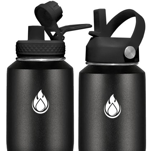 SENDESTAR Straw Lid for Hydroflask Wide Mouth Water Bottle with 12,16,18,20,24,32,40,64 oz, Auto Flip Straw Top Cap fit Most Wide Mouth Bottles, Sports Cap Water Bottle Accessories Top Replacement