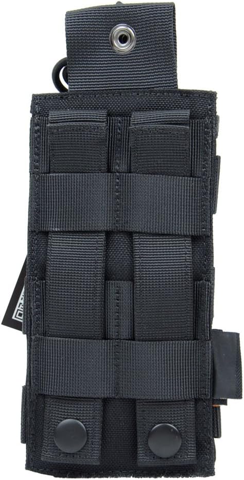 Tactical Radio Pouch - 1000D Tactical Molle Two Way Radios Holder Case for Walkie Talkies