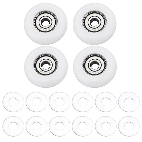 eMagTech 1 Set Machined Wheels 626Z Ball Bearing 6x32x11mm Gym Equipment Ball Bearing with Spacers Compatible with Total Gym Wheels/Rollers 2000 3000 3000 XL