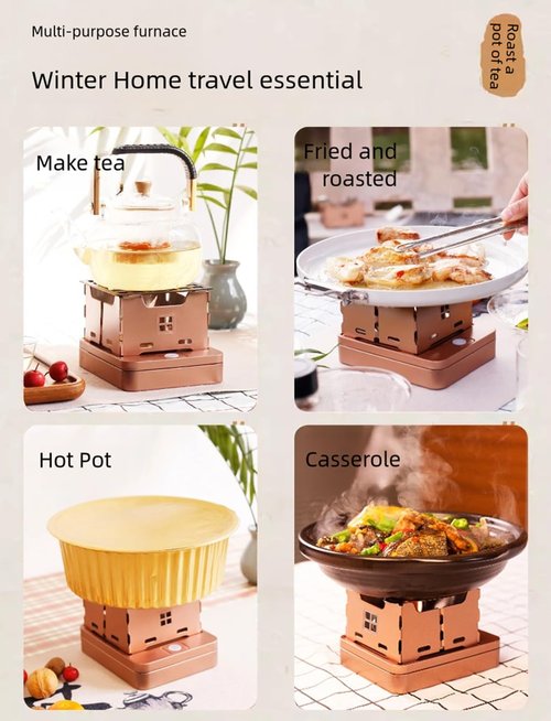 Portable Folding Camp Stove | Car Outdoor Cooker | Outdoor Cooking Gear Set | Mini Camping Stove | Camping Essentials | Windproof Camp Stove Head | Outdoor Cooking Supplies | Oil Stove (Stove)