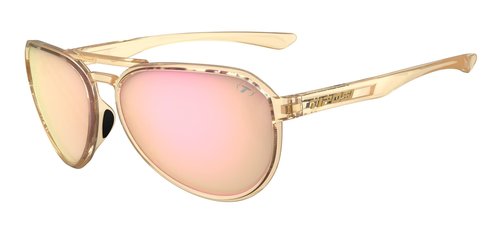Tifosi Optics Selca Sunglasses (Crystal Brown (Pink Mirror))