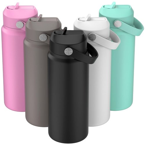 CHEETAH Straw Lid for Yeti Rambler Water Bottle 18 oz,26 oz,36 oz,46 oz,12 oz,64 oz,Straw Cap,Straws and Brush Include
