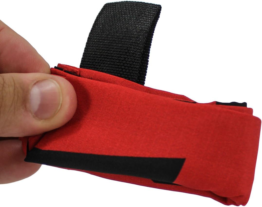 Social Airsoft Dead Rag, I'm Hit Red Kill Rag w/Hook & Loop Fastener and Reflective Strips