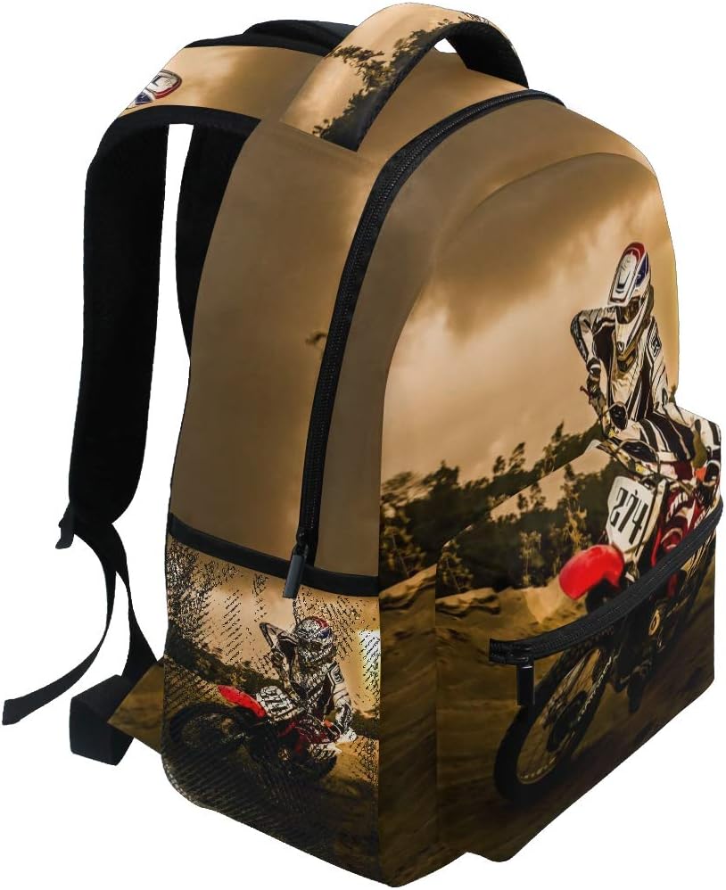 Nerxy Lightweight Dirt-Bike Motocross Motorcycle Vehicle Backpacks Women Bags Men Bookbag