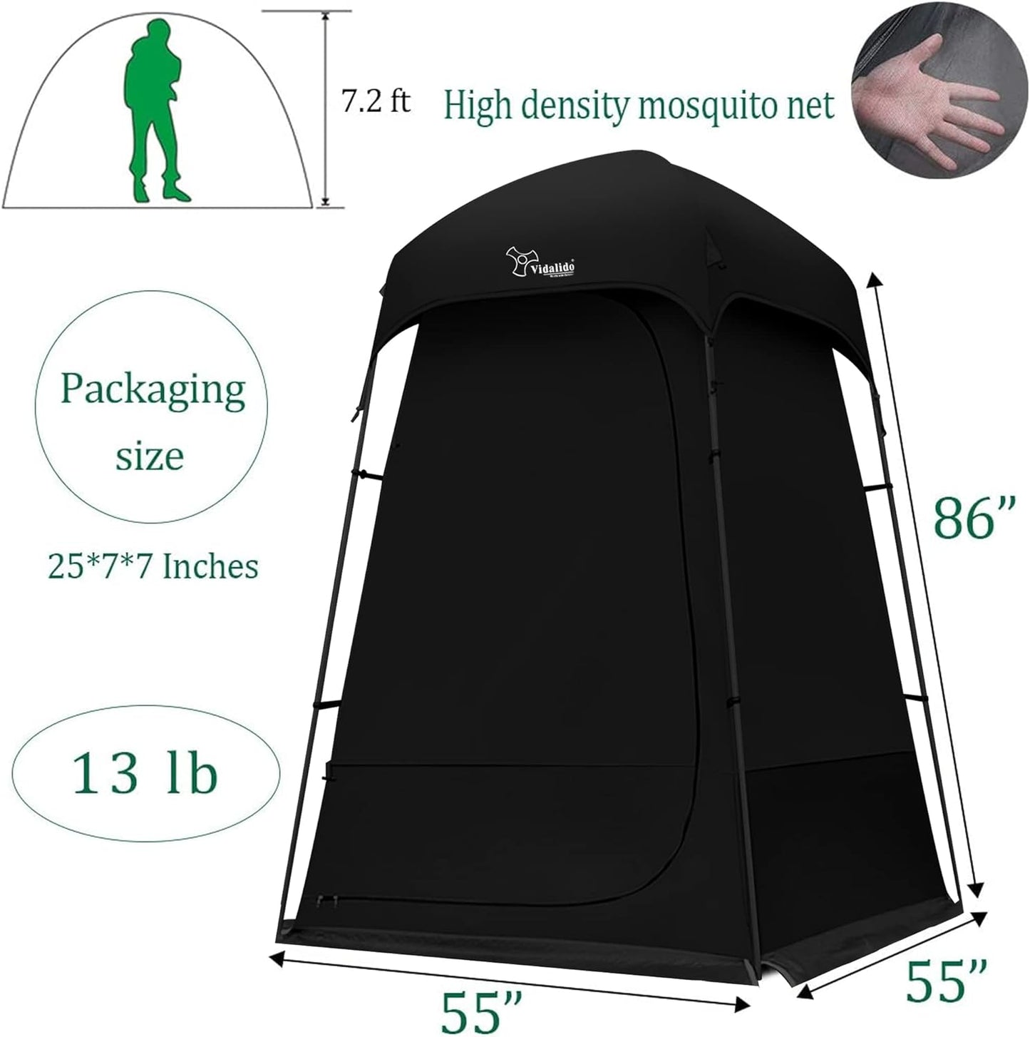 Outdoor Shower Tent Changing Room Privacy Portable Camping Shelters
