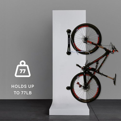 Steadyrack Bike Rack for Road Bikes - The Original Wall Mounted Vertical Bike Storage - Fits Narrow Tires - Space Saving Pivot Design - Heavy-Duty Steel Rack for Indoor Garage, Apartment or Home Use