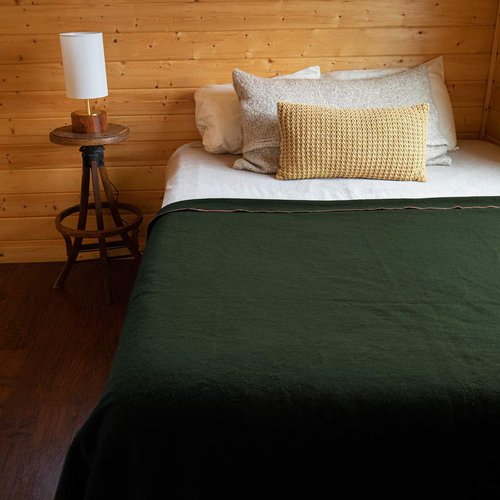 Arcturus Olive Green Wool Blanket and Carry Straps Bundle