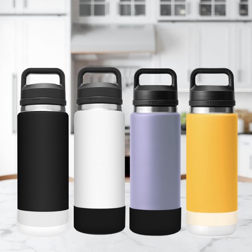 UWSTE 2Pcs Silicone Boot for YETI Rambler 26oz Bottle, Anti-Slip Sleeve Bottom Protector Accessories for YETI Rambler 26oz, BPA Free Silicone